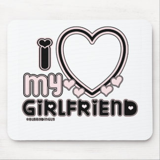 BLACK LUV 1 MOUSEPAD