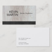 Black Lux | Führungskraft | Holz | Vertrieb Visitenkarte (Vorne/Hinten)