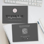 Black Luxe Business Vielen Dank Logo Social Media Dankeskarte