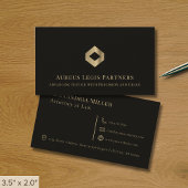 Black Luxe-Logo Visitenkarte