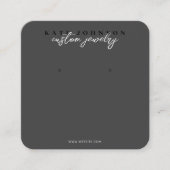 Black Luxury Jewelier Holder erhält Display Script Quadratische Visitenkarte (Vorderseite)