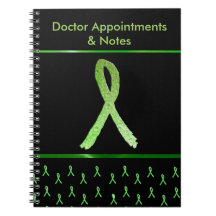 Black Lyme Disease Awareness Ribbon-Notebook