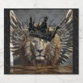 Black Lyon bass Schaumweinetikett (Einzelnes Label)