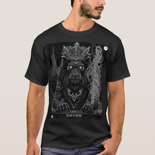 Black Lyon for djs 002 T-Shirt (Vorderseite)