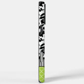 Black Macki Damask Marokkanisches Personalisiertes Case-Mate iPhone Hülle (Rückseite / Rechts)