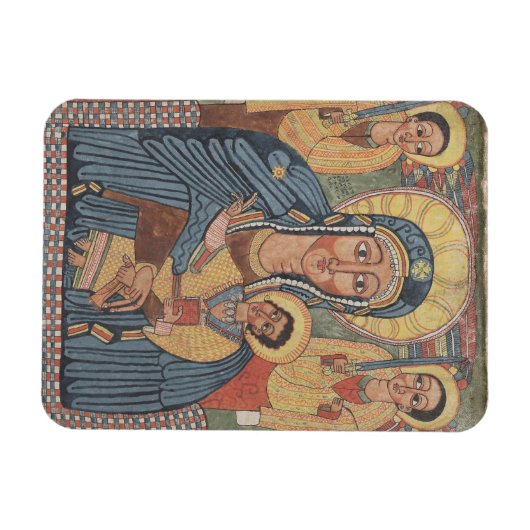 Black Madonna and Child, Äthiopisches Weihnachtsfe Magnet (Horizontal)
