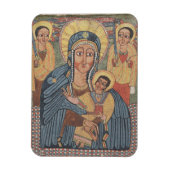 Black Madonna and Child, Äthiopisches Weihnachtsfe Magnet (Vertikal)