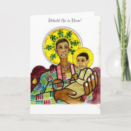 Black Madonna and Child Feiertagskarte