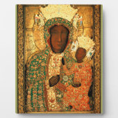Black Madonna and Child Our Lady Czestochowa Fotoplatte (Vorderseite)