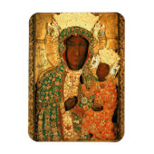 Black Madonna and Child Our Lady Czestochowa Magnet (Vertikal)