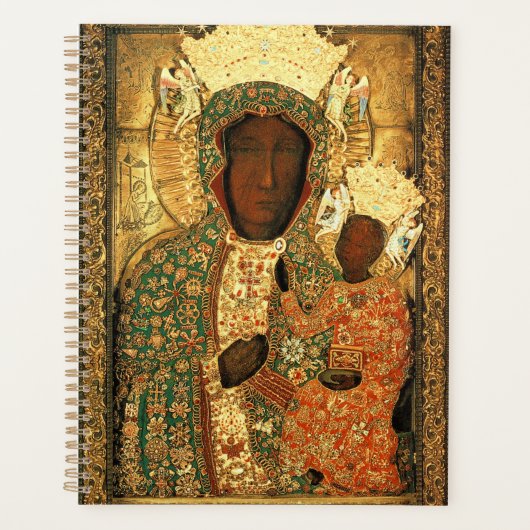 Black Madonna and Child Our Lady Czestochowa Planer (Vorderseite)