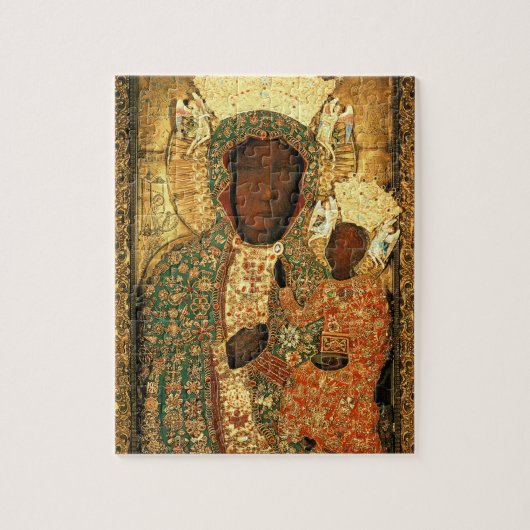 Black Madonna and Child Our Lady Czestochowa Puzzle (Vertikal)