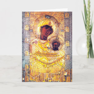 Black Madonna Card Feiertagskarte