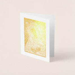 BLACK MADONNA in Golden Riza Oklad Revetage Card Folienkarte