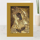 BLACK MADONNA in Golden Riza Oklad Revetage Karte (Vorderseite)