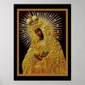 Black Madonna in Prayer Poster (Vorne)