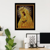 Black Madonna in Prayer Poster (Heimbüro)