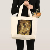 Black Madonna Jumbo Tote Bag Stoffbeutel (Vorderseite (Produkt))