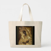 Black Madonna Jumbo Tote Bag Stoffbeutel (Rückseite)