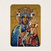 Black Madonna Jungfrau Mary Katholic Beerdigung Ge (Vorderseite)