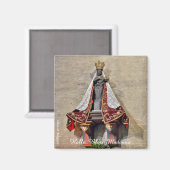 Black Madonna oder Vierge Noir von Halle, Belgien Magnet (Vorderseite/Rückseite)
