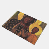 Black Madonna Poland Our Lady Of Czestochowa Fußmatte (Schrägansicht)