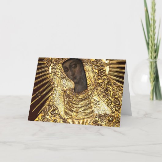 Black Madonna Poland Our Lady of Grace Of The Gate Karte (Vorderseite)