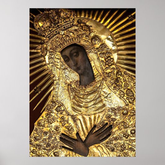 Black Madonna Poland Our Lady of Grace Of The Gate Poster (Vorne)