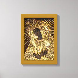 BLACK MADONNA Stretched Canvas Print Leinwanddruck