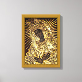 BLACK MADONNA Stretched Canvas Print Leinwanddruck