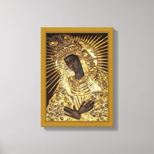 BLACK MADONNA Stretched Canvas Print Leinwanddruck (Vorderseite)