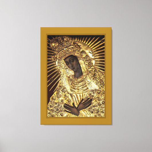 BLACK MADONNA Stretched Canvas Print Leinwanddruck (Vorderseite)