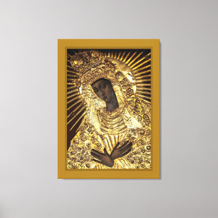 BLACK MADONNA Stretched Canvas Print Leinwanddruck