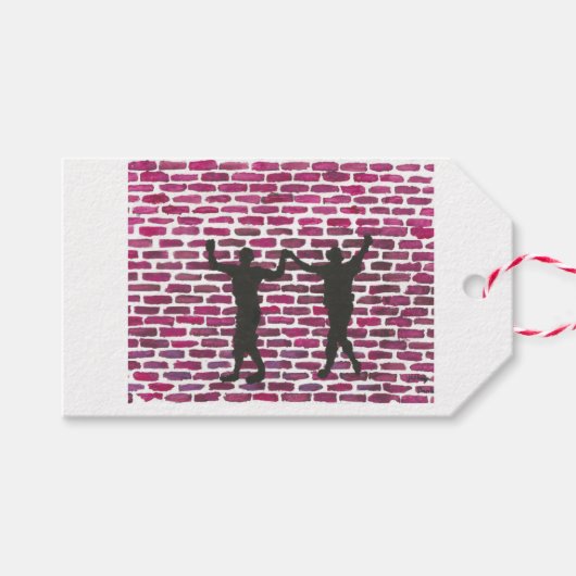 Black Magic Hollyhock by Yeshaya Dank Wood Wall Ar Geschenkanhänger (Vorderseite (Horizontal))