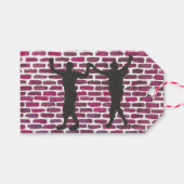 Black Magic Hollyhock by Yeshaya Dank Wood Wall Ar Geschenkanhänger (Vorderseite (Horizontal))