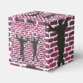 Black Magic Hollyhock by Yeshaya Dank Wood Wall Ar Geschenkschachtel (Rückseite)