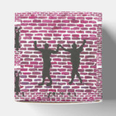 Black Magic Hollyhock by Yeshaya Dank Wood Wall Ar Geschenkschachtel (Oben)