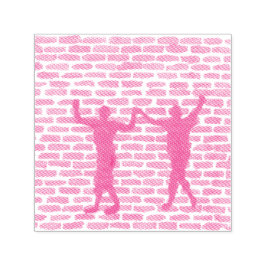 Black Magic Hollyhock by Yeshaya Dank Wood Wall Ar Permastempel