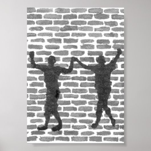 Black Magic Hollyhock by Yeshaya Dank Wood Wall Ar Poster (Vorne)