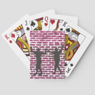 Black Magic Hollyhock von Yeshaya Dank Holz Wand A Spielkarten