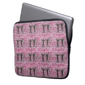 Black Magic Hollyhock von Yeshaya Dank - Laptopschutzhülle (Vorderseite Links)