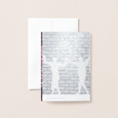 Black Magic Hollyhock von Yeshaya Folienkarte (Rückseite mit Umschlag)