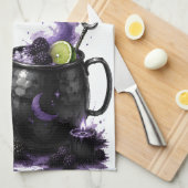Black Magic Mule Halloween Rezept Geschirrtuch (Viertel Falte)