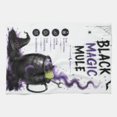 Black Magic Mule Halloween Rezept Geschirrtuch (Horizontal)