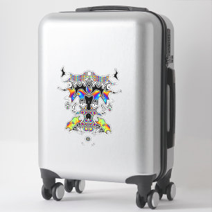 Black Magic Psychedelic Face Aufkleber
