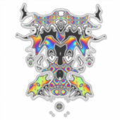 Black Magic Psychedelic Face Aufkleber (Vorderseite)