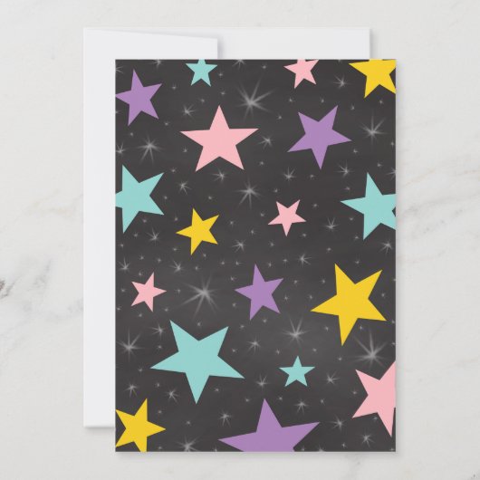 Black Magic Show Birthday Einladung (Rückseite)