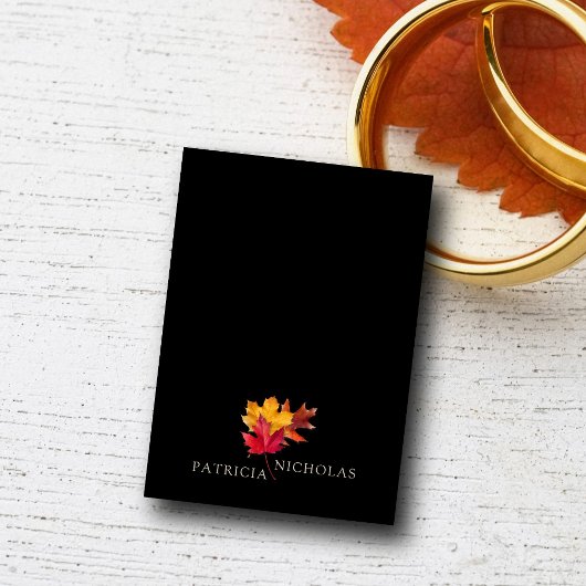 Black Magic trifft auf Rustikale Goldene Herbsthoc Einladung