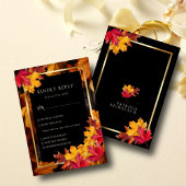 Black Magic trifft auf Rustikale Goldene Herbsthoc RSVP Karte