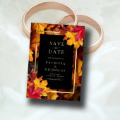 Black Magic trifft auf Rustikale Goldene Herbsthoc Save The Date